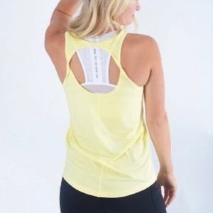 Zyia Yellow Twist Tank